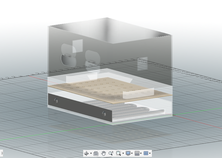 CAD representation of the selected incubator architecture