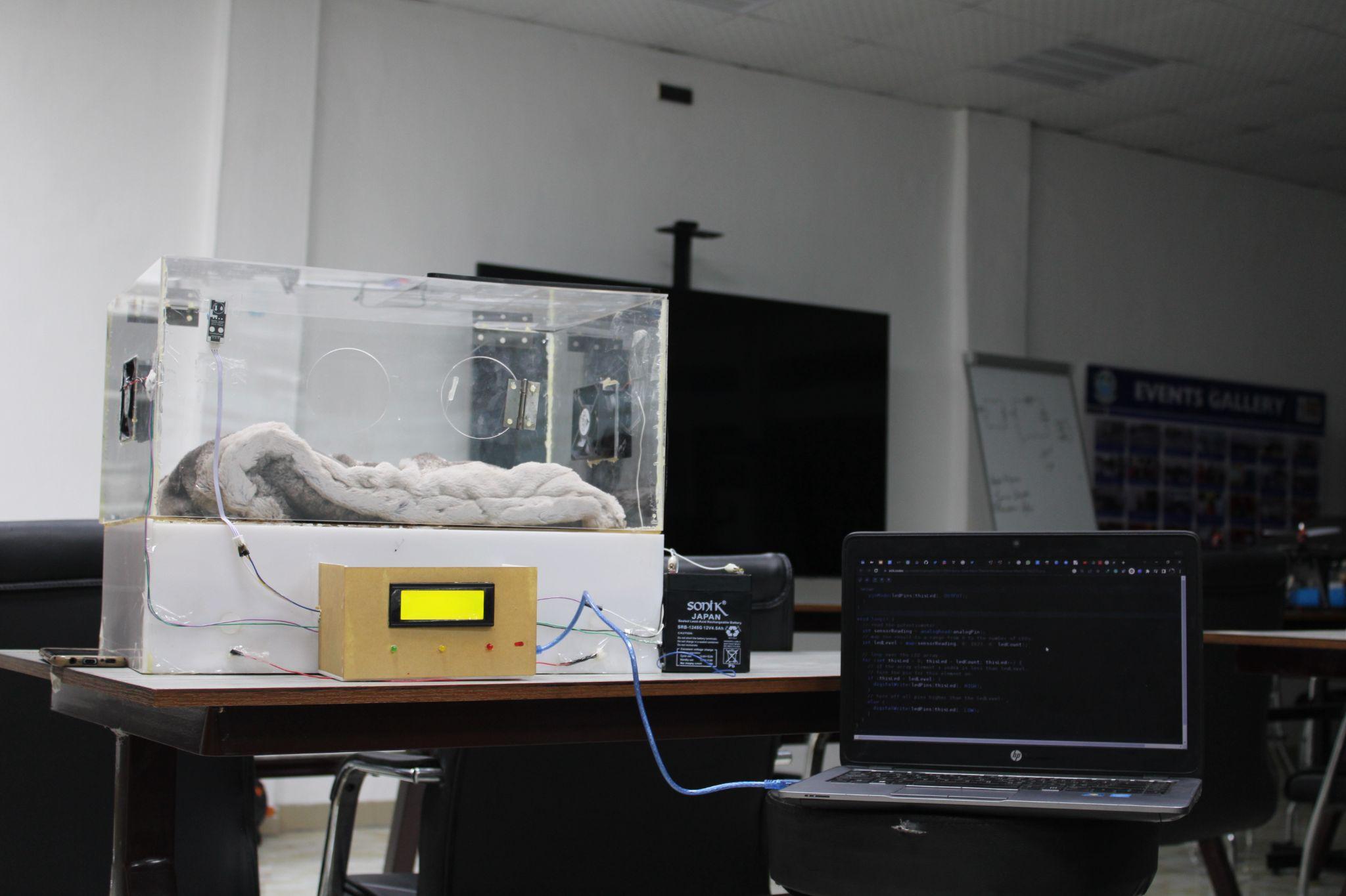 Integrated low-fidelity IncuBed prototype